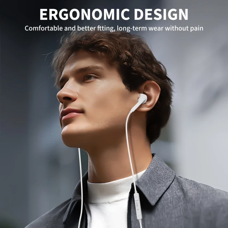 Tech-Protect Ultraboost In-ear Handsfree Ακουστικά με Βύσμα USB-C - Λευκό