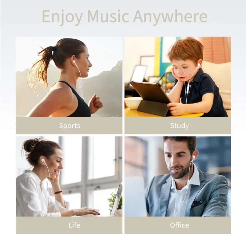 Tech-Protect Ultraboost In-ear Handsfree Ακουστικά με Βύσμα USB-C - Λευκό