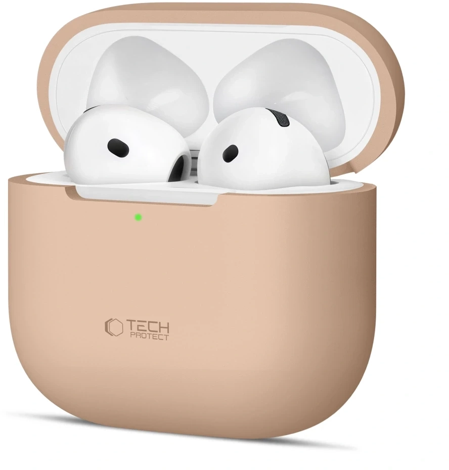 Tech-Protect Silicone Θήκη Σιλικόνης για Apple AirPods 4 - Καφέ