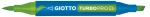 Μαρκαδόροι Giotto Διπλής Μύτης Turbopro 18 Green