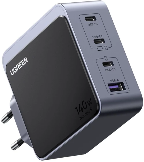 Φορτιστής Σπιτιού GaN PD 140W UGREEN X570 45575 4 Θέσεων Γκρί