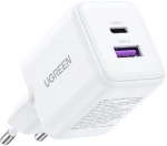 Φορτιστής Σπιτιού GaN PD 30W UGREEN X516 65015 2 Θέσεων Λευκό