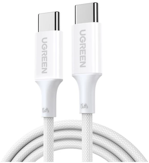 Καλώδιο Φόρτισης UGREEN L502 65256 USB-C σε USB-C PD 100W 2m Λευκό