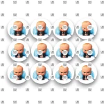 Βρώσιμα σχέδια Baby Boss - 12τμχ