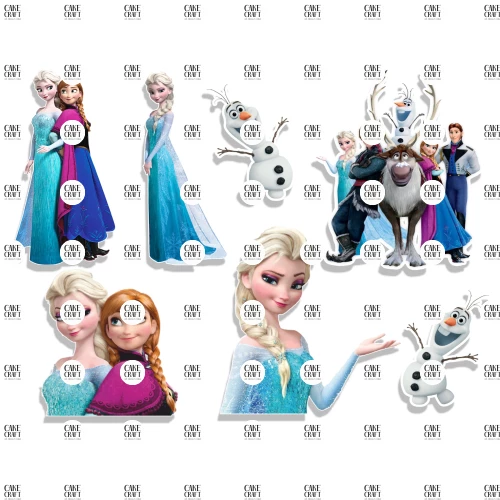 Βρώσιμα σχέδια Frozen 7τμχ