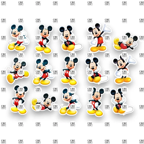 Βρώσιμα σχέδια Mickey - 15τμχ
