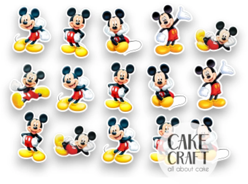 Βρώσιμα σχέδια Mickey - 15τμχ