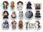 Βρώσιμα σχέδια Star Wars - 15τμχ