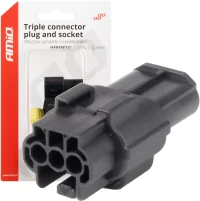 ΦΙΣΑ ΣΥΝΔΕΣΗΣ ΜΕ ΥΠΟΔΟΧΗ 3 PIN Φ2,2mm ΑΔΙΑΒΡΟΧΗ AMIO - 1 τεμ.