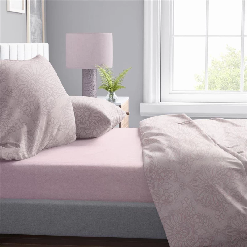 Σεντόνια Εμπριμέ Σετ 4 τεμ Άρτεμις 706 240X270 Light Purple 100% Cotton - -