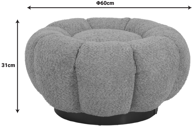 487967 ΣΚΑΜΠΟ NESTER PAKOWORLD ΜΠΟΥΚΛΕ ΥΦΑΣΜΑ ΣΕ ΛΕΥΚΗ ΑΠΟΧΡΩΣΗ Φ60X31ΕΚ