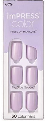 Kiss Impres Nail Kit Σε Μωβ Χρώμα 30τμχ