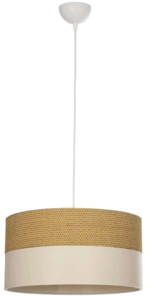 Φωτιστικό Οροφής Liva 203-0173 38x38x95cm 1xE27 Brown-White  GloboStar