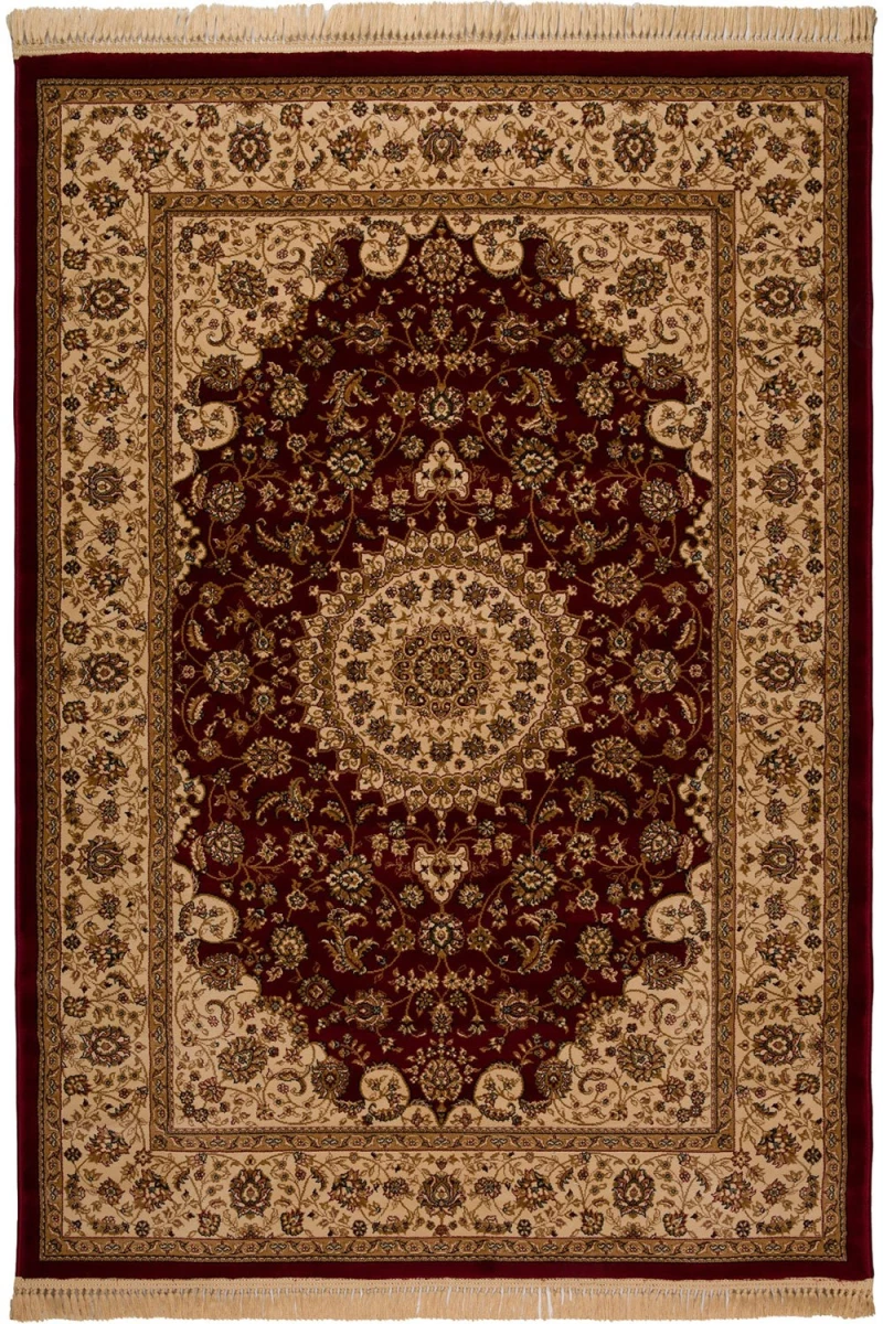 Χαλί Isfahan 2438A Red-Cream Βιοκαρπέτ 80X140cm