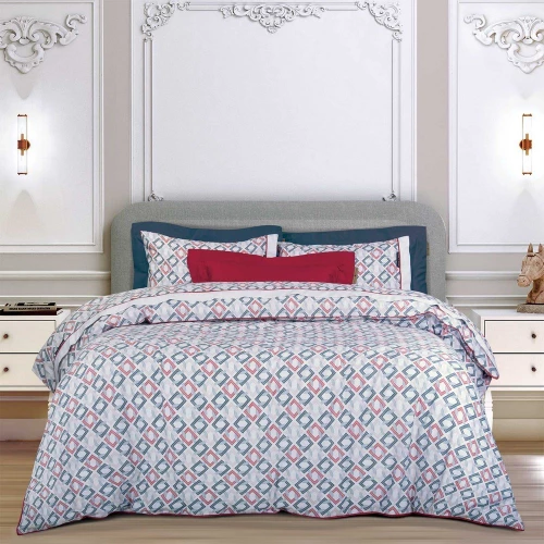 Σεντόνια 2269 (Σετ 4τμχ) Blue-Red Greenwich Polo Club King Size 260x280cm 100% Βαμβακοσατέν