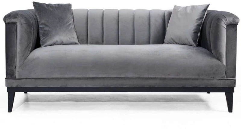 Καναπές Διθέσιος Trendy 569HLN1110 190x89x79cm Dark Grey