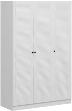 Ντουλάπα Τρίφυλλη Kale 506MNR2291 135x52x210cm White Τρίφυλλη