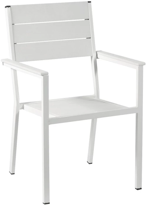 Πολυθρόνα Αγαλβάνιστη 4637 White 54x56x90 cm