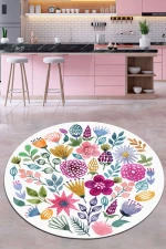 Χαλί Drenaj Çap 287CHL1436 Purple-Multi Conceptum Hypnose 140X140cm Round