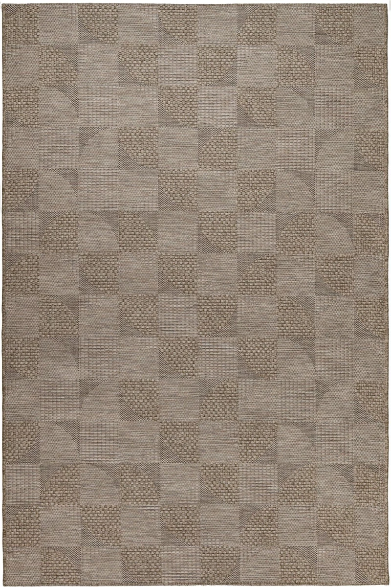 Χαλί Kimolos 607 VH7-Z Beige-Grey Βιοκαρπέτ 80X150cm
