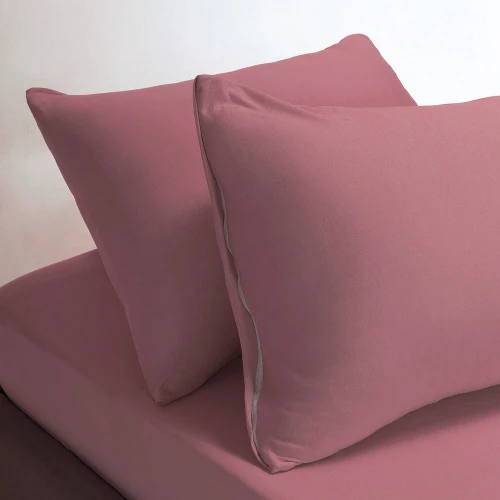 Κατωσέντονο Jersey Με Λάστιχο (Σετ 2τμχ) Dusty Pink Melinen Μονό 100x235cm 100% Βαμβάκι