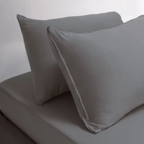 Κατωσέντονο Jersey Με Λάστιχο (Σετ 3τμχ) Grey Melinen King Size 180x235cm 100% Βαμβάκι