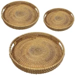 Δίσκοι Σερβιρίσματος (Σετ 3Τμχ) DWMA1005 26/30/35x4cm Natural Espiel Rattan