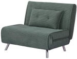 Πολυθρόνα κρεβάτι Nextdeco Berlin σκούρο πράσινο Υ92x100x91εκ.