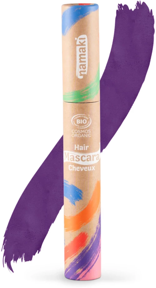 Bio Μάσκαρα Μαλλιών, Μωβ - Namaki