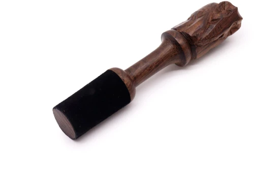 Ξύλινο ραβδί για Singing Bowl με Σκαλισμένο Σχέδιο Ελέφαντα 14Χ2,5cm