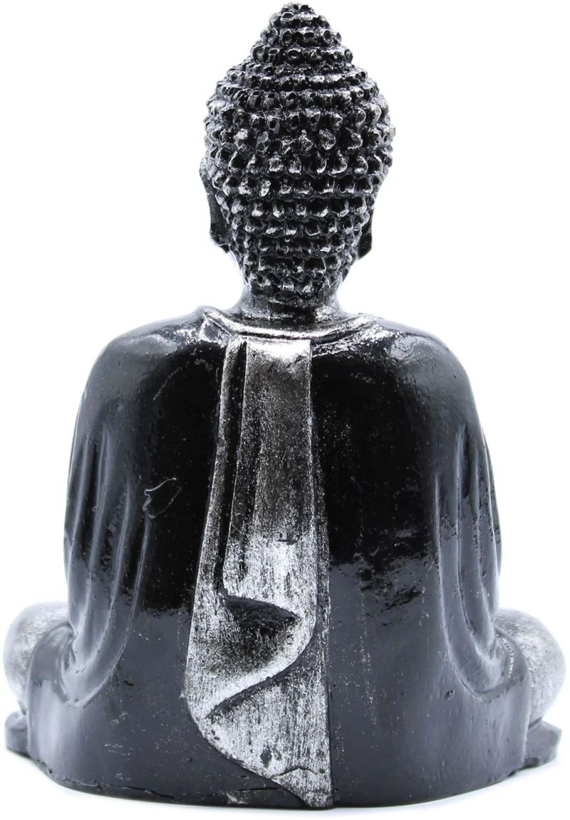 Γλυπτό Βούδα σε θέση Διαλογισμού Meditation Buddha Hand Painted 15cm