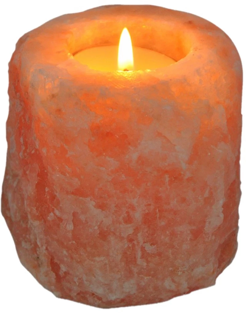 Kηροπήγιο από Αλάτι Ιμαλάιων Himalayan Salt Tealight Holder 10cm (1,15kg)