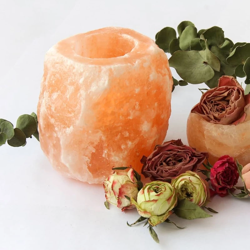 Kηροπήγιο από Αλάτι Ιμαλάιων Himalayan Salt Tealight Holder 10cm (1,15kg)