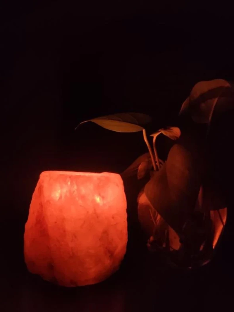 Kηροπήγιο από Αλάτι Ιμαλάιων Himalayan Salt Tealight Holder 10cm (1,15kg)