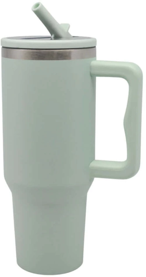 Ποτήρι - Θερμός Με Καλαμάκι 847488 9,8x26cm 1,2lt Mint Ankor