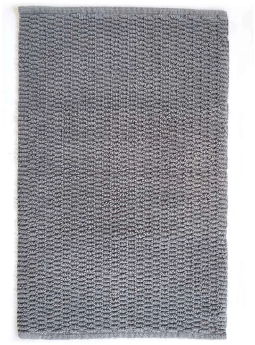 Ταπέτο Μπάνιου Ribbon 05550.001 50x80cm Anthracite 50 X 80 100% Βαμβάκι