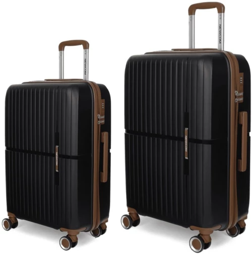 Βαλίτσα Trolley (Σετ 2Τμχ) N1596 60/70 Black Newcom
