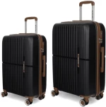 Βαλίτσα Trolley (Σετ 2Τμχ) N1596 60/70 Black Newcom