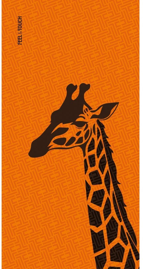 Πετσέτα Θαλάσσης Printed 09 Orange Feel & Touch Beach 80x160cm Polyester-Polyamide