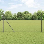 vidaXL Εξάγωνος Φράχτης Γκρίζος Γκρι 1.4 x 25 m Ατσάλι