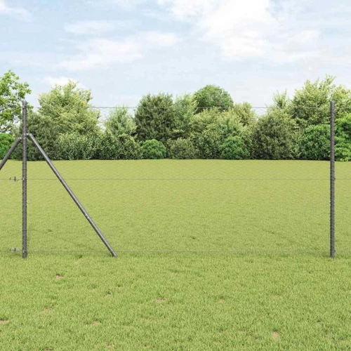 vidaXL Εξάγωνος Φράχτης Γκρίζος Γκρι 1.2 x 10 m Ατσάλι