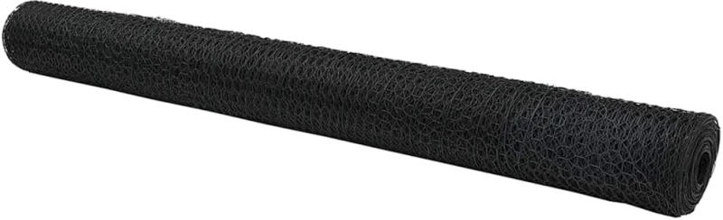 vidaXL Εξάγωνος Φράχτης Γκρίζος Γκρι 1.2 x 10 m Ατσάλι