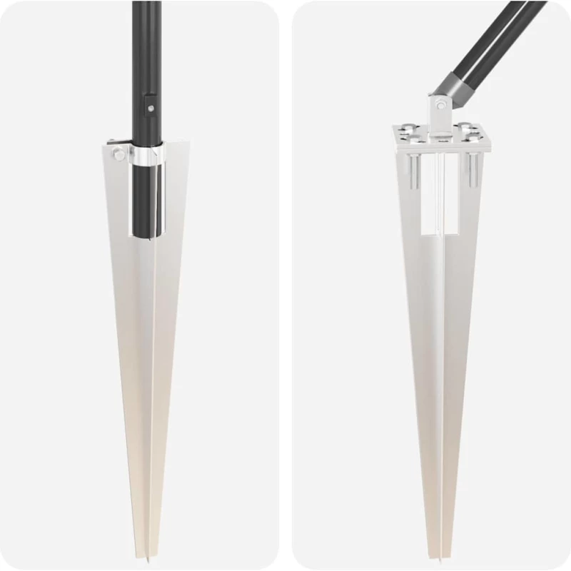 vidaXL Στηθαία με Άκρο 26 τεμ Ø32 mm 180 cm Γαλβανισμένο Ατσάλι