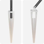 vidaXL Στηθαία με Άκρο 26 τεμ Ø32 mm 180 cm Γαλβανισμένο Ατσάλι