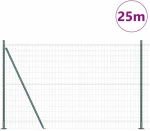 vidaXL Φράχτης Ευρώπης με 13 Φλάντζες 1.2x25 μ Γαλβανισμένος Χάλυβας