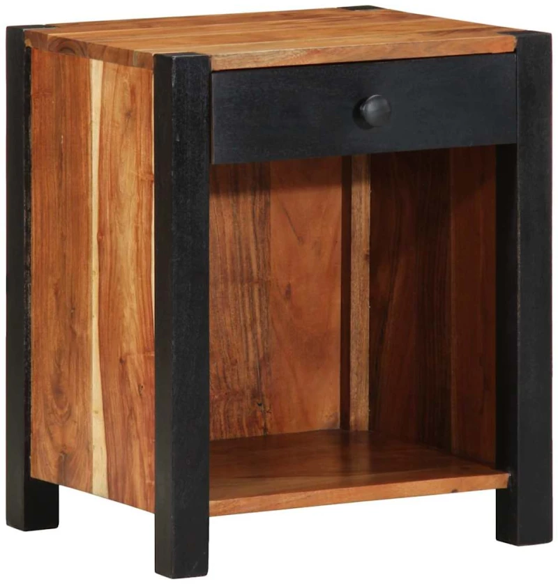 vidaXL Κομοδίνο 40x35x50 εκ. Μασίφ Ξύλο Ακακίας