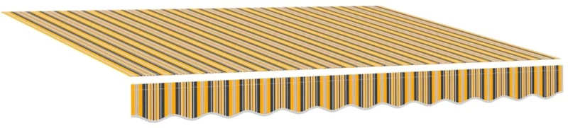 vidaXL Αυτόματη Ανασυρόμενη Τέντα με LED Ριγέ 300x250 εκ