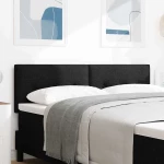 vidaXL Κεφαλάρι LED με Κουμπιά Μαύρο 80 cm - Υφασμάτινο