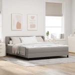 vidaXL Κρεβάτι με Σπαστό Μάτρεσ Τάπε 180x200 εκ. Ύφασμα