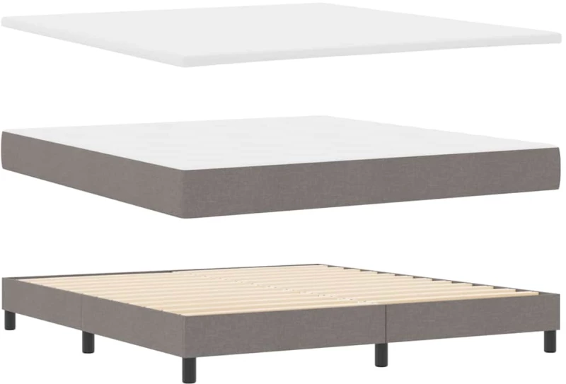 vidaXL Κρεβάτι με Σπαστό Μάτρεσ Τάπε 180x200 εκ. Ύφασμα